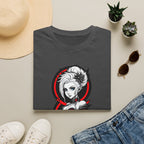Vampy Gothic Girl Graphic Tee – Dark Anime Skull Design