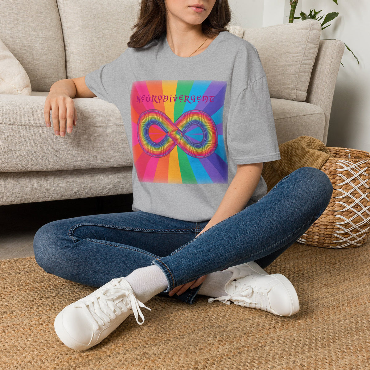 Neurodivergent Infinity Rainbow T-Shirt