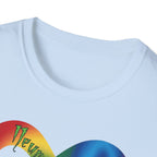 Autism Awareness Infinity T-Shirt — "We Survive, We Thrive, We Never Say Die!"