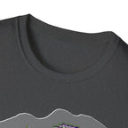 Neurodivergent Iguana Graphic T‑Shirt — Pride-Lit Earthtone Design