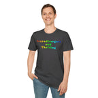 Neurodivergent and Thriving T-Shirt – Rainbow Pride Neurodiversity Tee