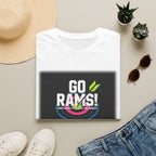 Go Rams! Cheer T-Shirt — Bold School Spirit Graphic Tee