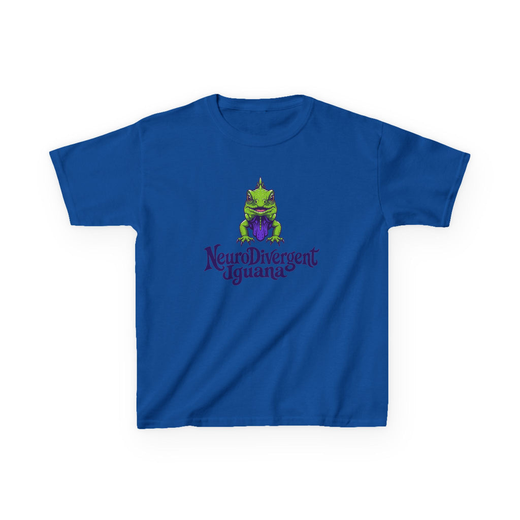 Kids Tee — 'NeuroDivergent Iguana' Graphic