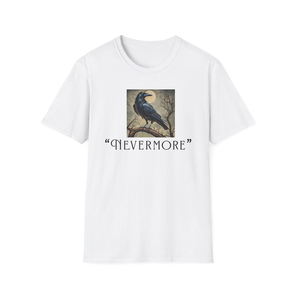 Nevermore Raven T-Shirt — Gothic Poe-Inspired Graphic Tee