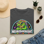 Neurodivergent Iguana T-Shirt — Colorful Pride Graphic Tee