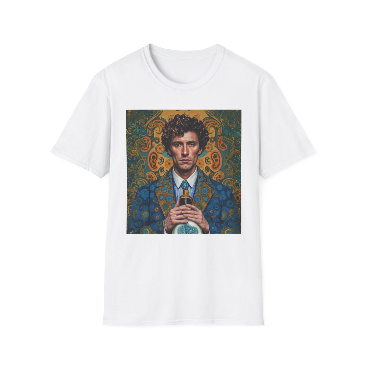 Portrait Art T-Shirt — Vintage Decorative Gentleman Illustration