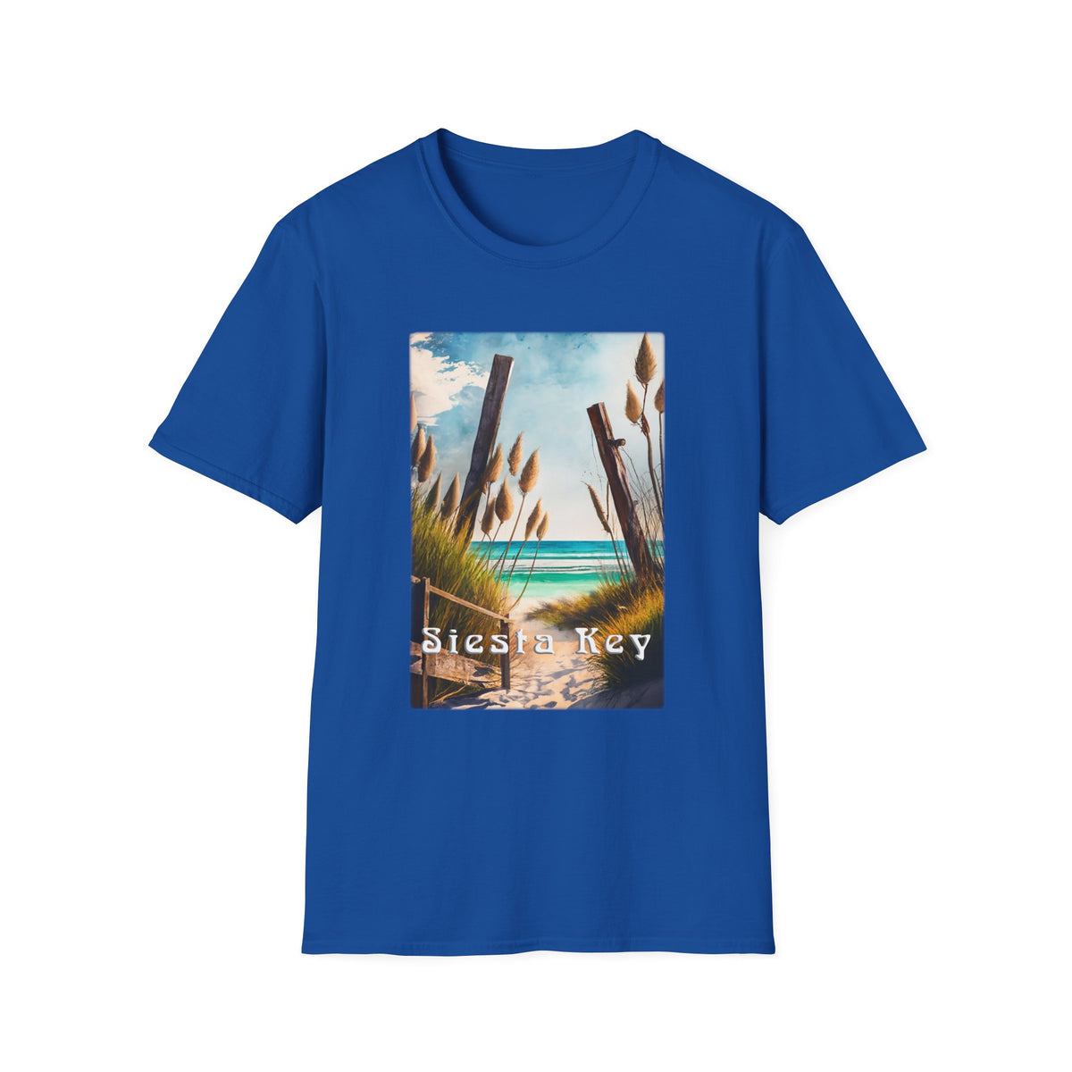Siesta Key Beach T‑Shirt — Coastal Vintage Surf Graphic Tee