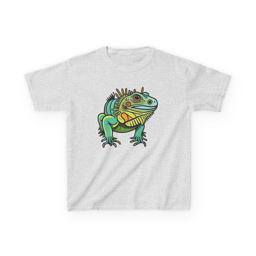 Kids Iguana T-Shirt — Colorful Tropical Reptile Tee for Boys & Girls