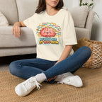 My Brain Has 87 Tabs Open T-Shirt — Cute Cartoon Brain Mental Load Graphic Tee