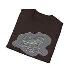 Neurodivergent Iguana Graphic T‑Shirt — Pride-Lit Earthtone Design