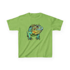 Kids Iguana T-Shirt — Colorful Tropical Reptile Tee for Boys & Girls