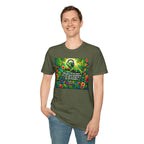Autism Awareness T-Shirt — 'I Love Music, I Hear Headphones' Floral Design