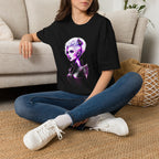 Violet Elven Woman Portrait T-Shirt
