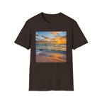 Sunset Beach Inspirational T-Shirt — 'Gratitude' Quote Tee