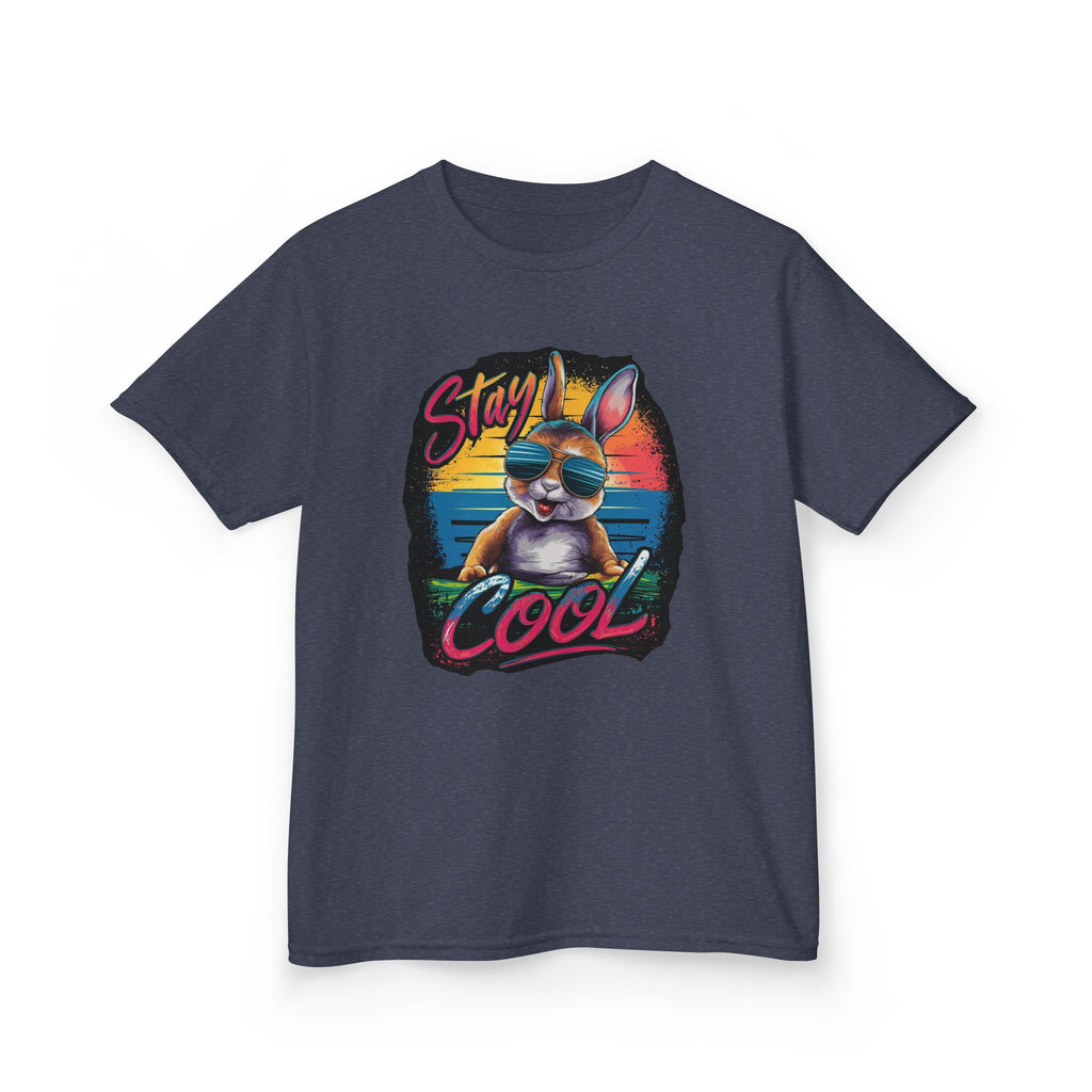 Kids T-Shirt — "Stay Cool" Sunglasses Cat Retro Graphic Tee