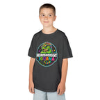 Kids T‑Shirt — "Neurodivergent Iguana" Colorful Pride Tee