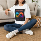 Neurodiversity Infinity T-Shirt — Brighten Our World Rainbow Design