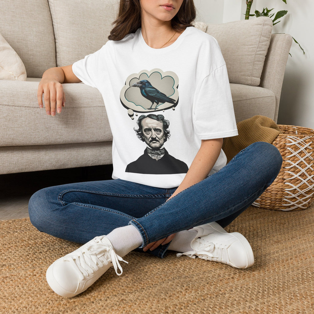Edgar Allan Poe Raven T‑Shirt — Gothic Literary Quote Tee