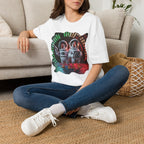 Astronaut Chickens Graphic Tee — Retro Space Vet Tech Chickens T‑Shirt