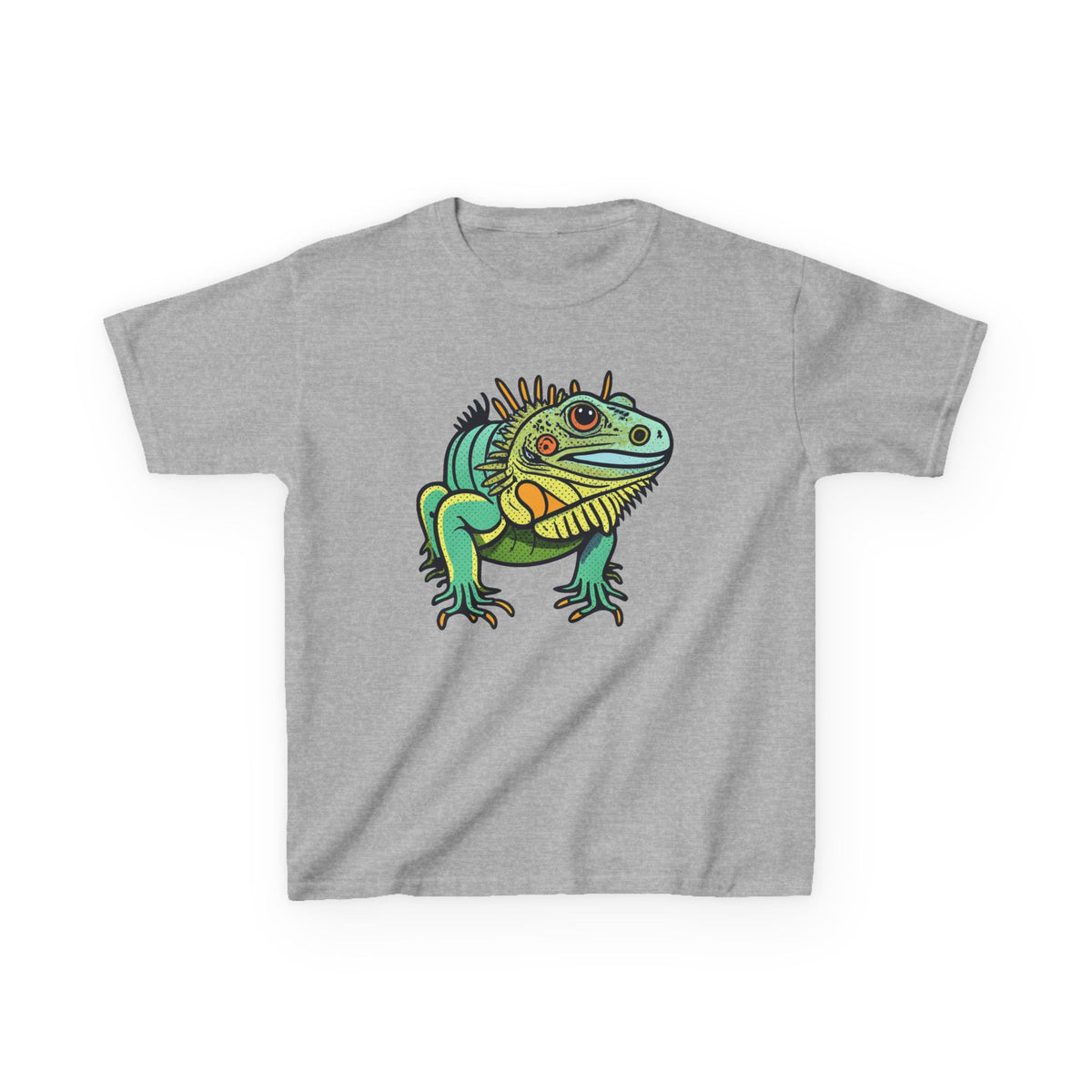 Kids Iguana T-Shirt — Colorful Tropical Reptile Tee for Boys & Girls