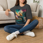 Capybara & Serpent Fantasy T-Shirt — Whimsical Nature Art Tee