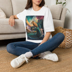 Capybara & Serpent Fantasy T-Shirt — Whimsical Nature Art Tee