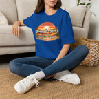 Neurodivergent & Thriving Tee — Retro Sunset Palm Graphic T-Shirt