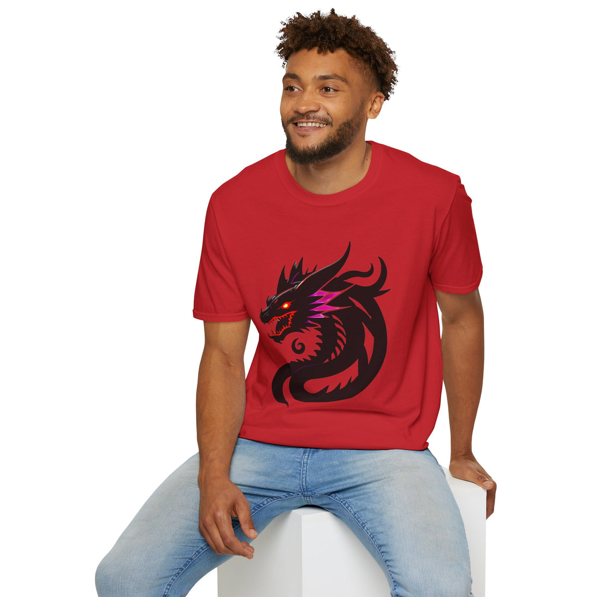 Dragon Head T‑Shirt – Fierce Black Dragon Graphic Tee