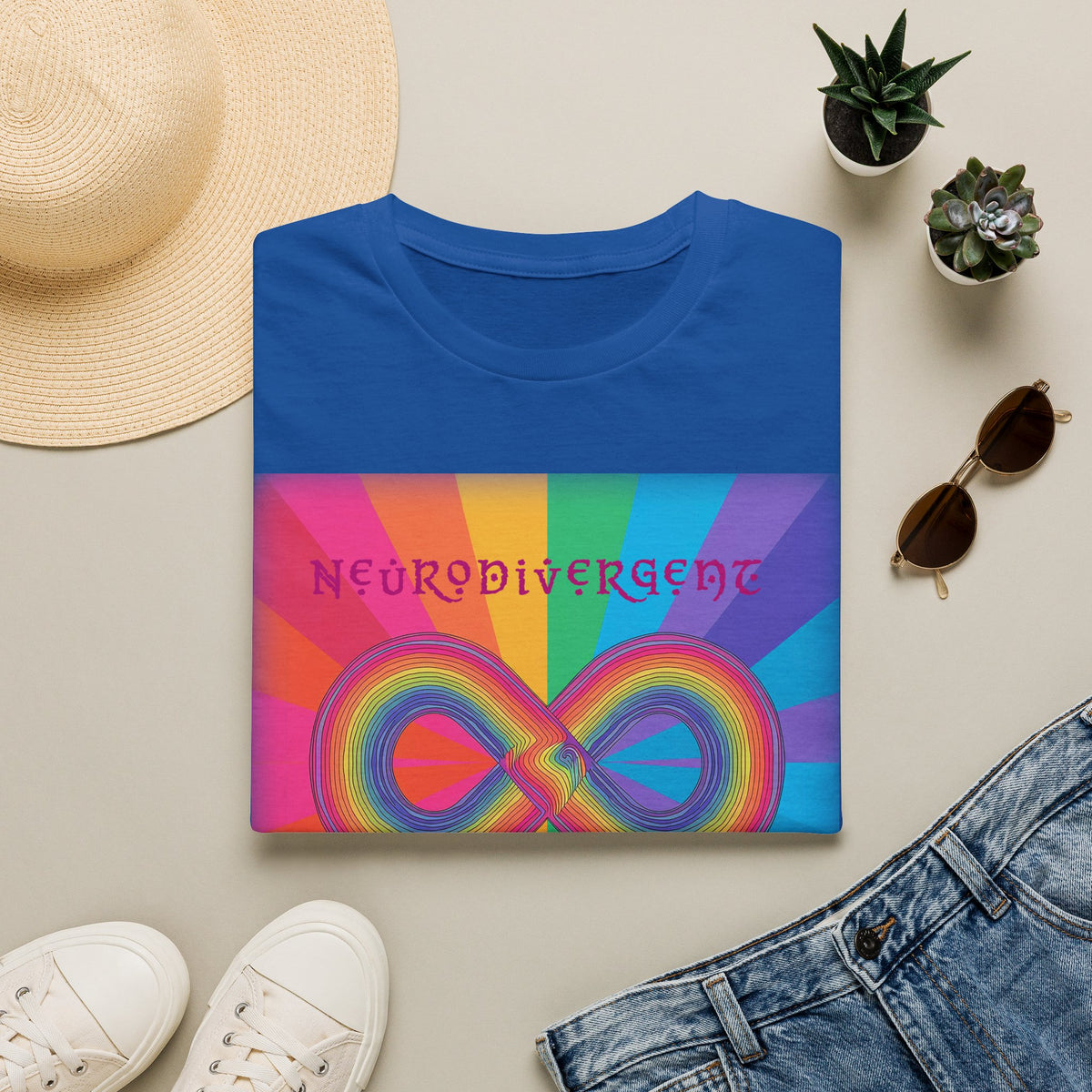 Neurodivergent Infinity Rainbow T-Shirt