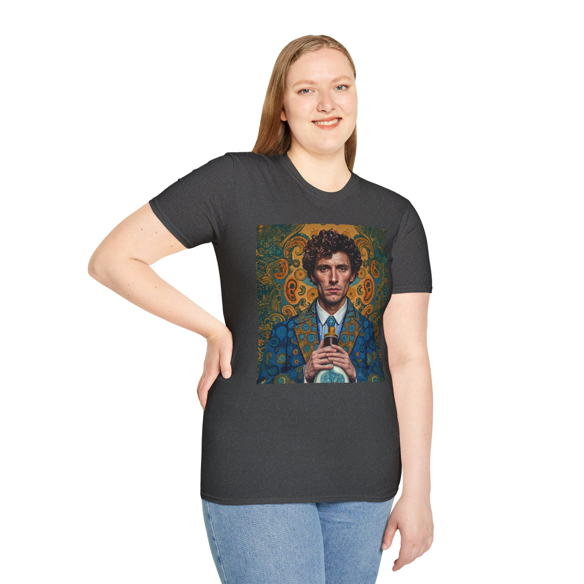 Portrait Art T-Shirt — Vintage Decorative Gentleman Illustration