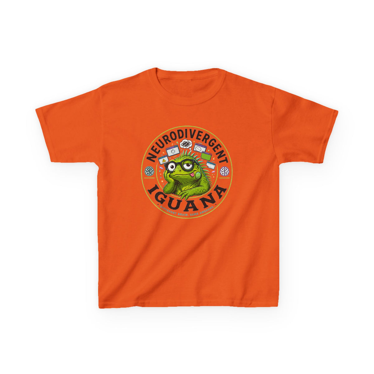Neurodivergent Iguana Kids Tee
