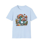 Mushroom Garden T-Shirt — Retro Psychedelic Fungi Illustration