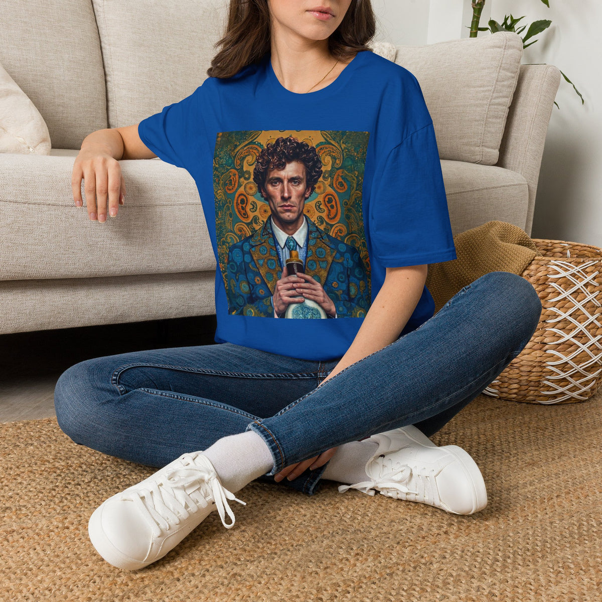 Portrait Art T-Shirt — Vintage Decorative Gentleman Illustration
