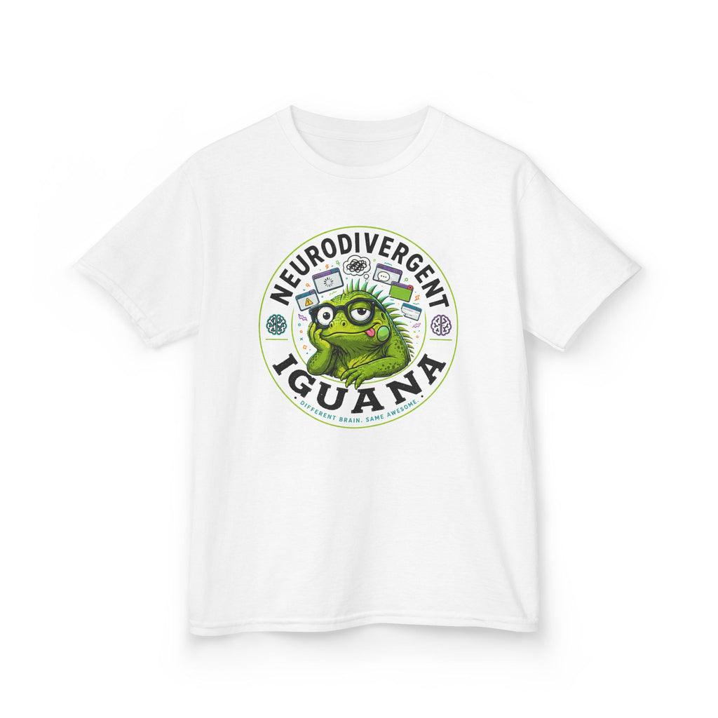 Neurodivergent Iguana Kids Tee