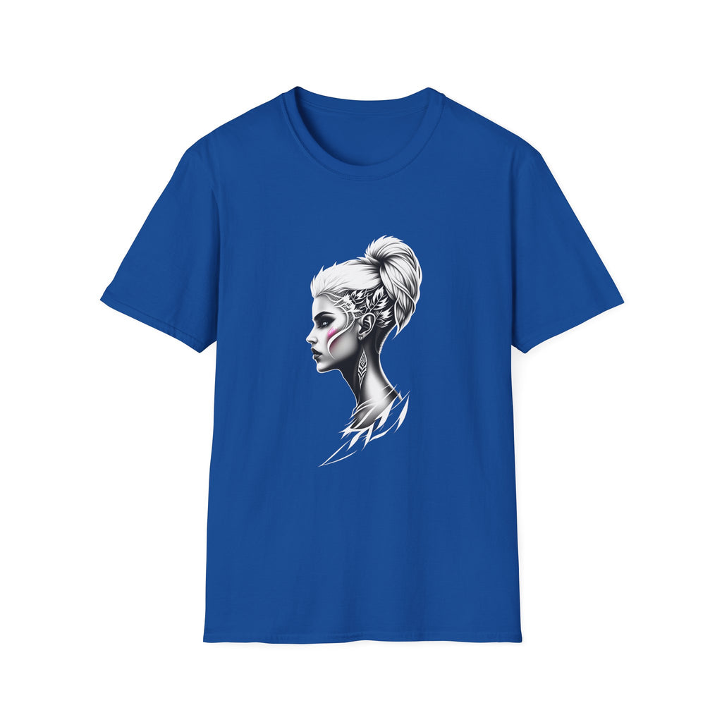Women’s Portrait Tee — Artistic Side Profile Face Graphic T-Shirt