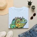 Iguana Graphic T-Shirt — Colorful Tropical Reptile Tee