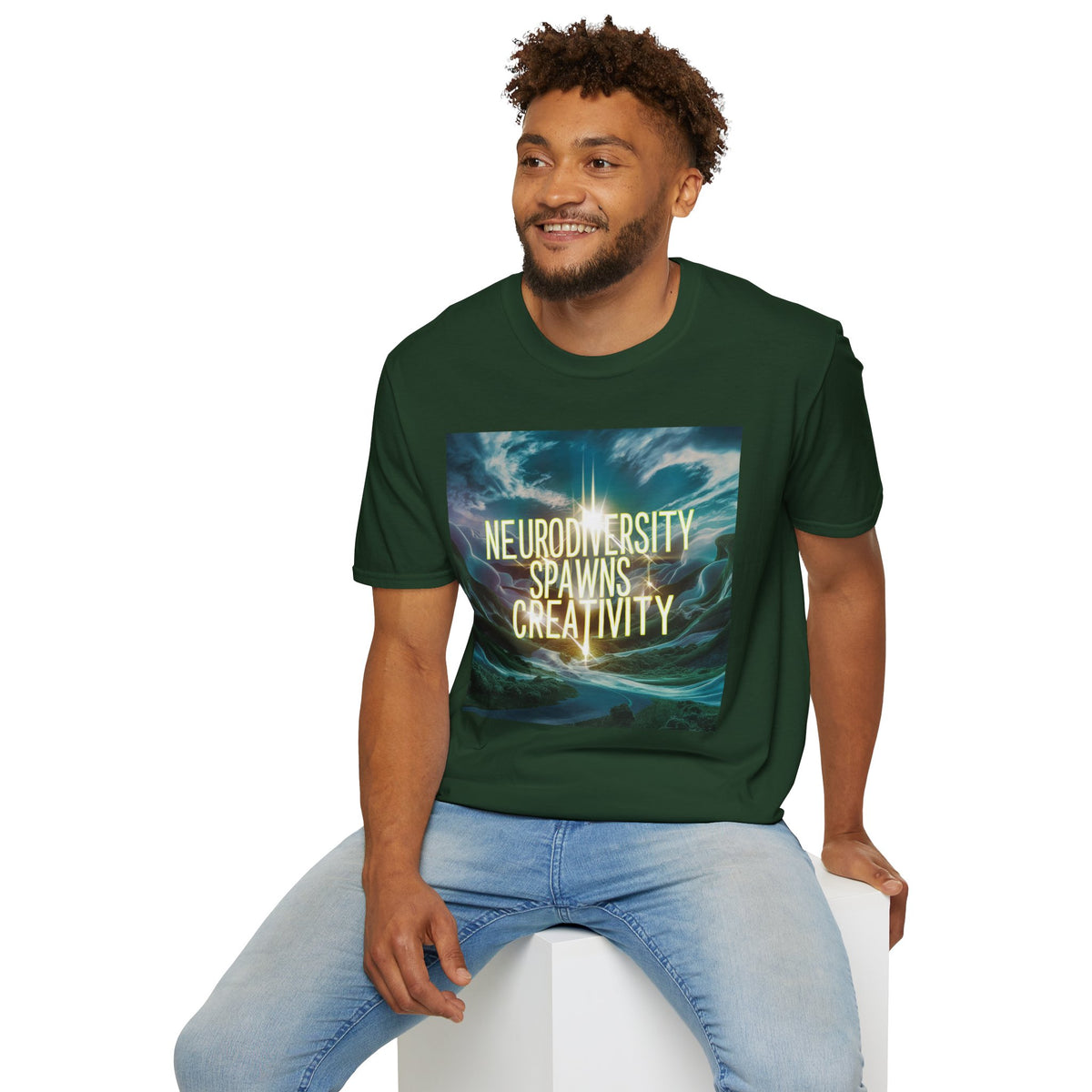 T-Shirt — "Neurodiversity Spawns Creativity" Inspirational Graphic Tee