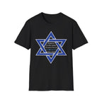 Star of David T-Shirt — "Blessed is he who comes in the name of the Lord" Religious Jewish Tee