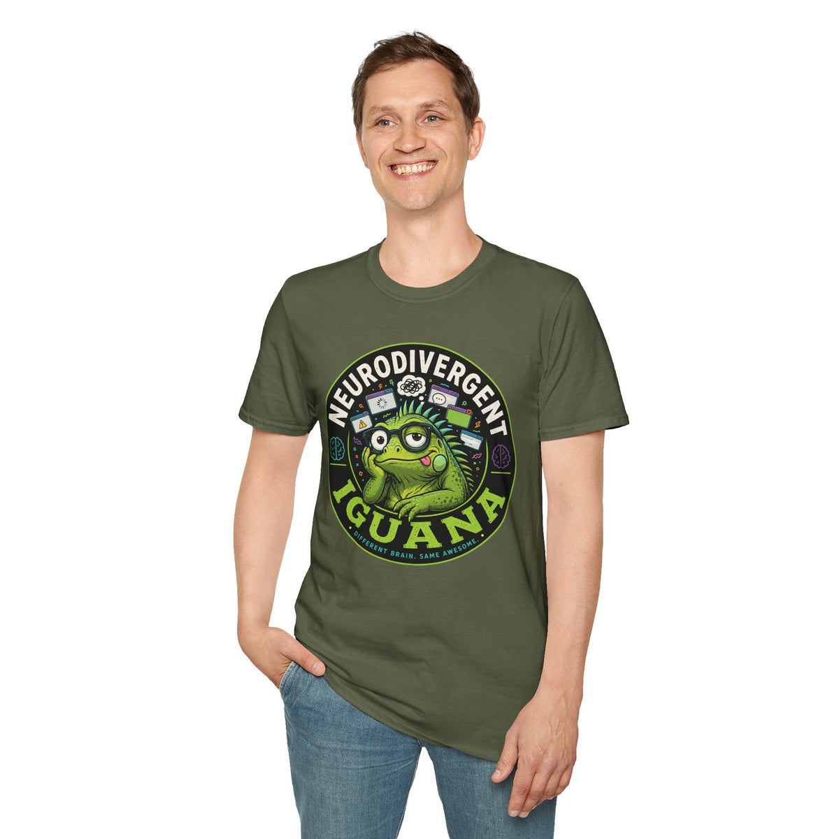 Neurodivergent Iguana T-Shirt