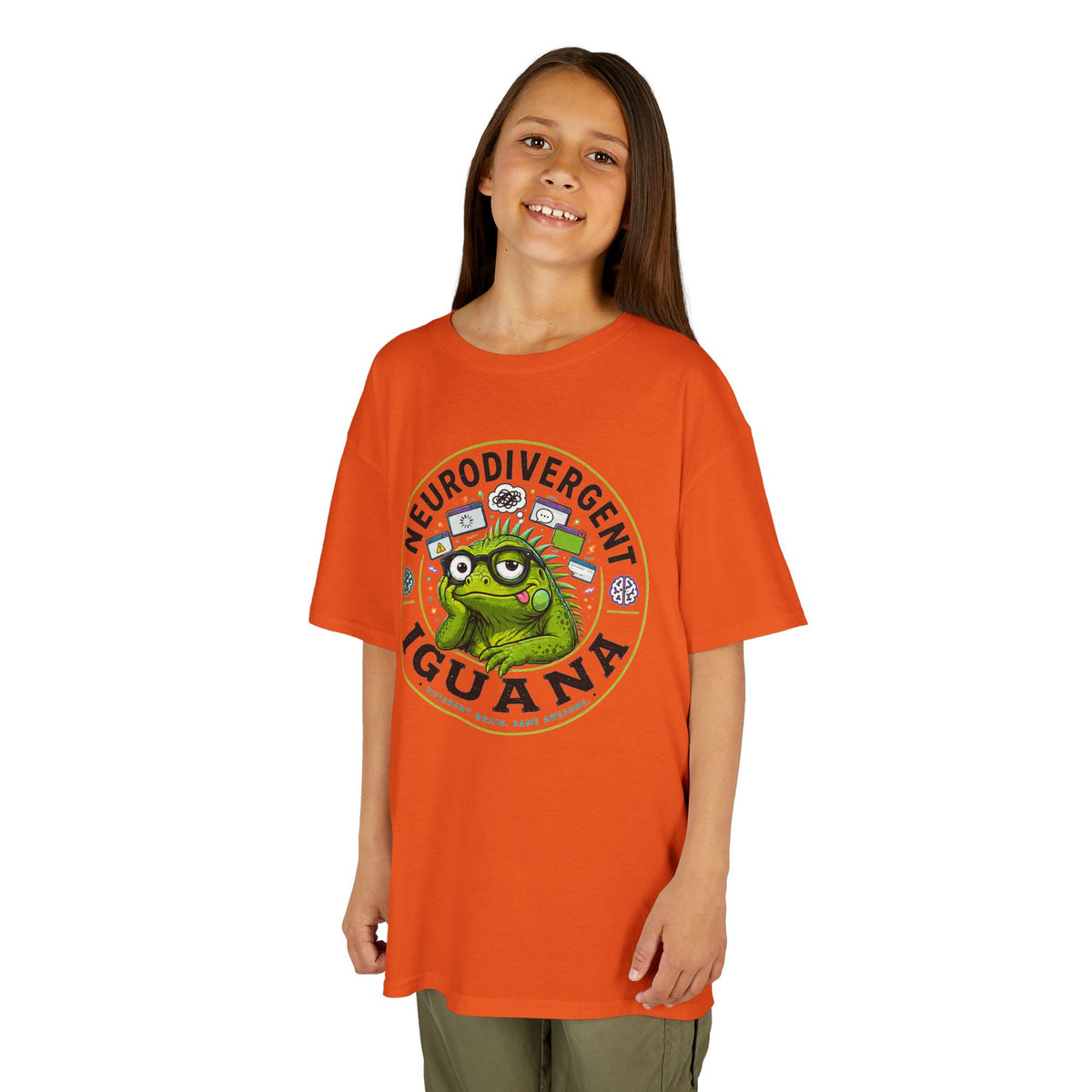 Neurodivergent Iguana Kids Tee