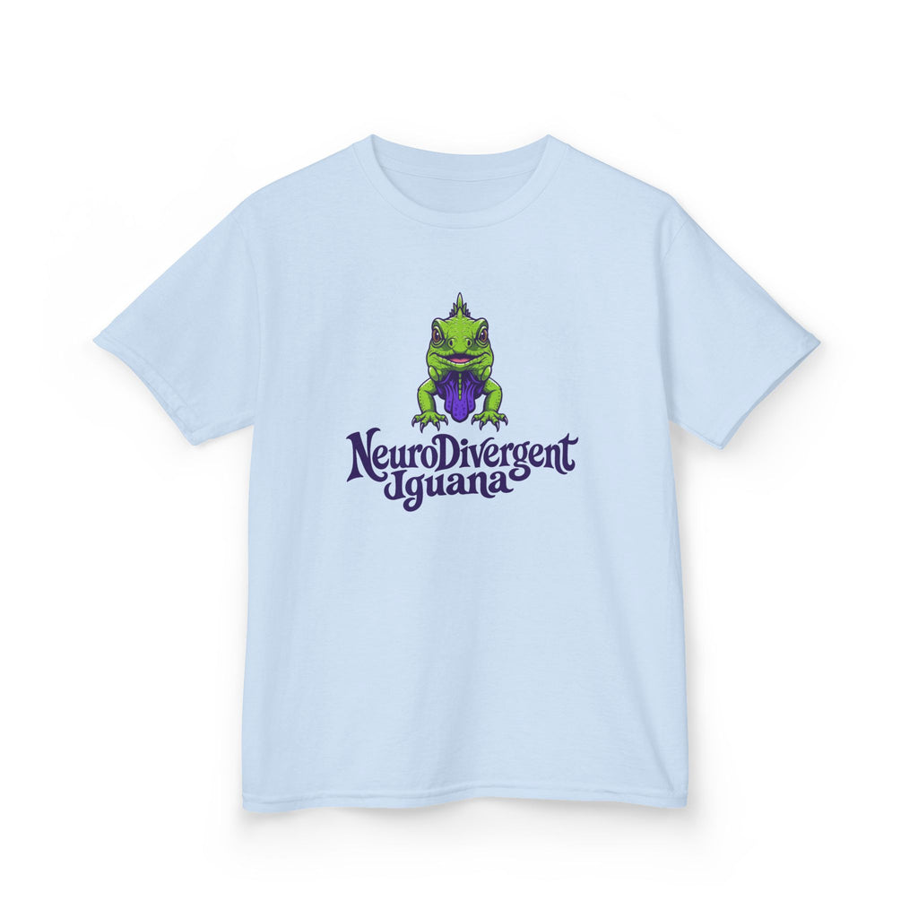 Kids Tee — 'NeuroDivergent Iguana' Graphic