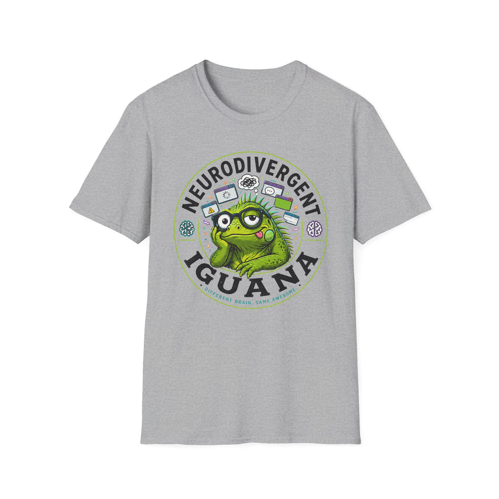 Neurodivergent Iguana T-Shirt — Cute Pride Neurodiversity Tee