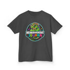Kids T‑Shirt — "Neurodivergent Iguana" Colorful Pride Tee