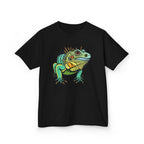 Kids Iguana T-Shirt — Colorful Tropical Reptile Tee for Boys & Girls