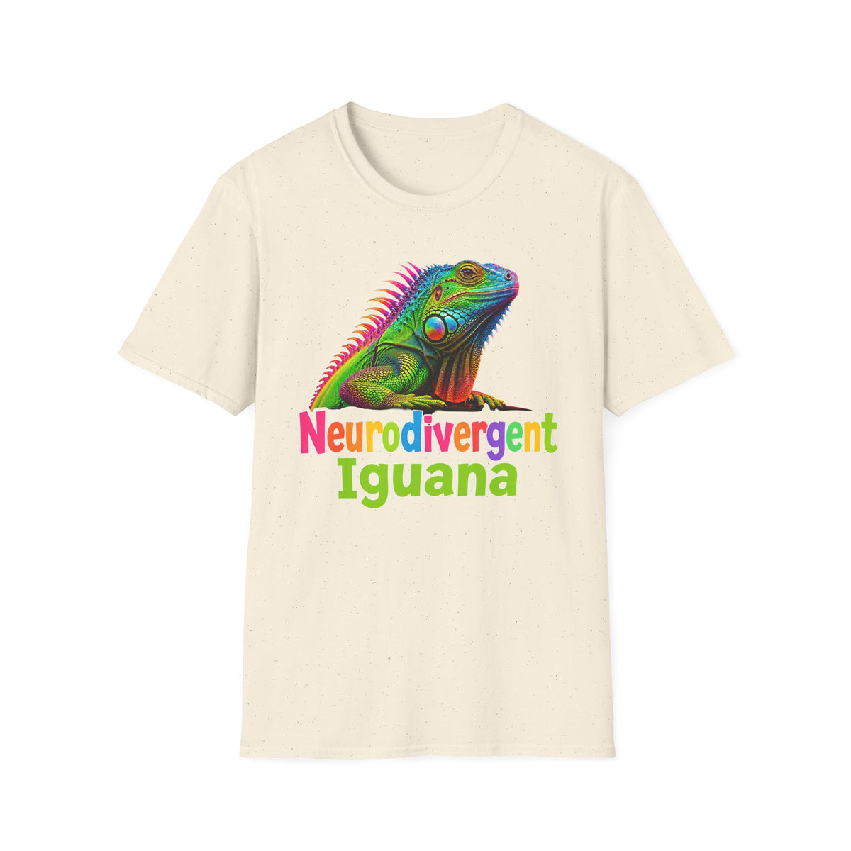Neurodivergent Iguana T-Shirt — Colorful Pride Lizard Tee