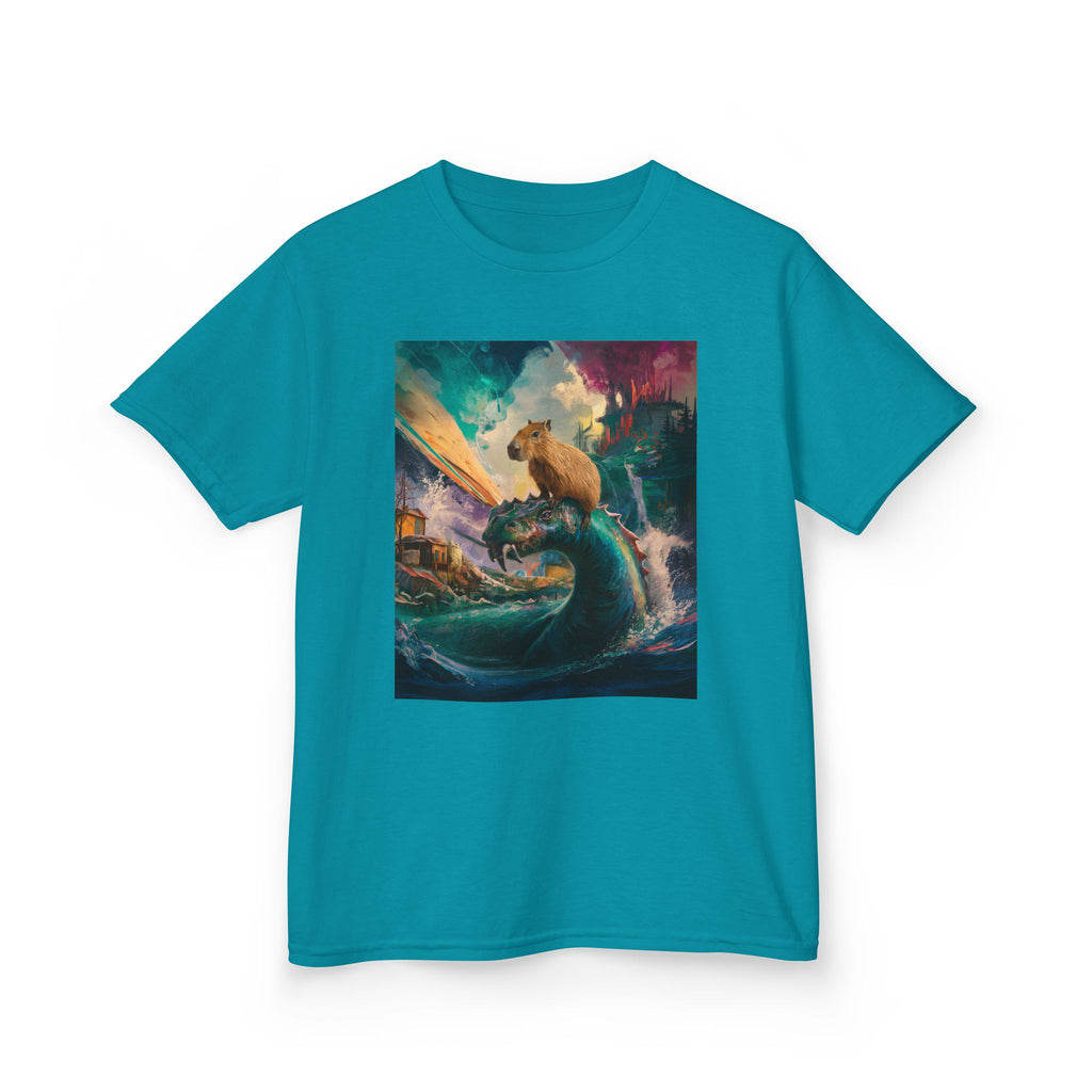 Kids T-Shirt — Colorful Surfing Bear Adventure Graphic Tee