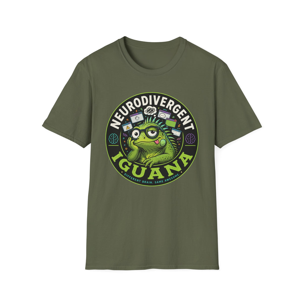 Neurodivergent Iguana T-Shirt
