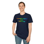 Neurodivergent and Thriving T-Shirt – Rainbow Pride Neurodiversity Tee