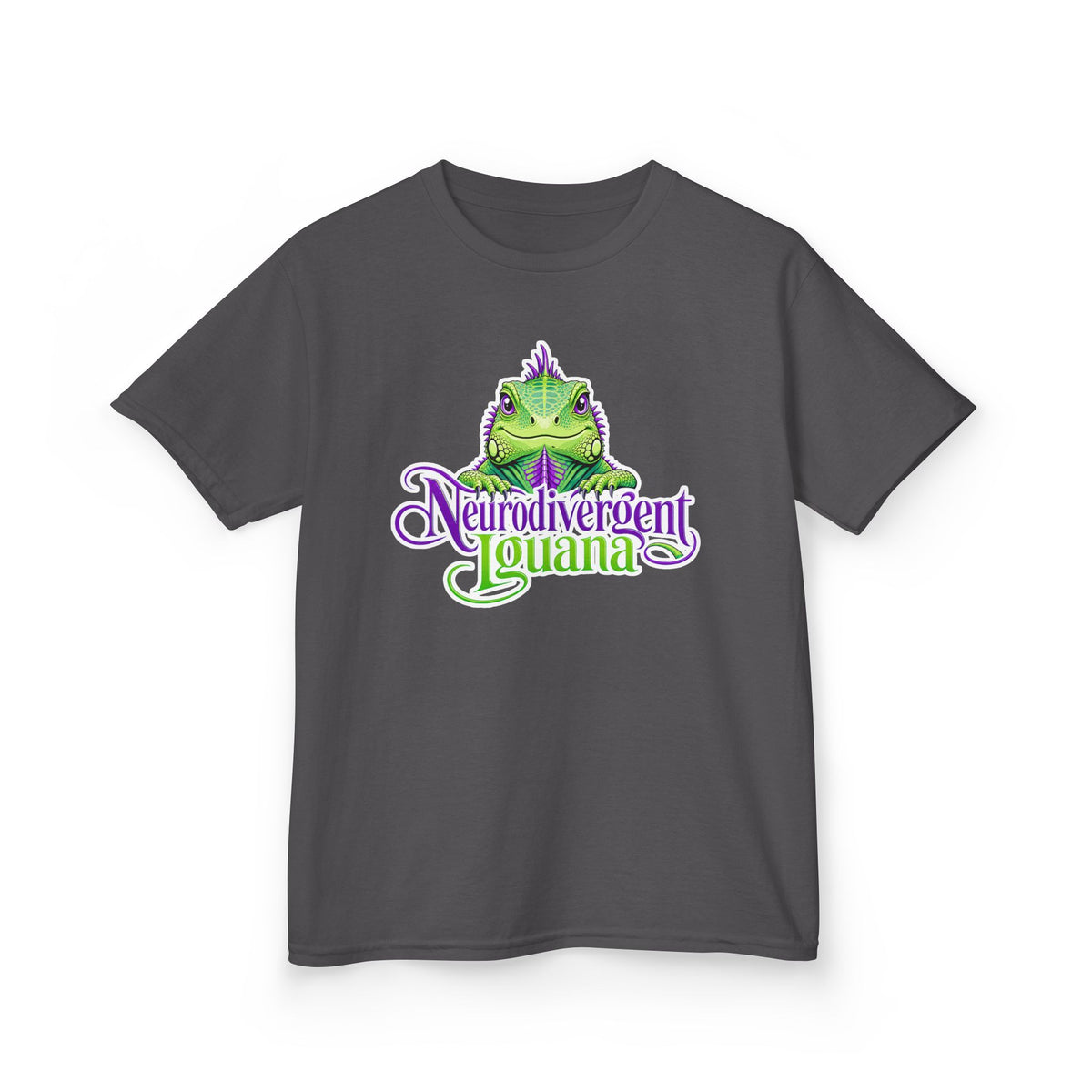 Kids T-Shirt — "Neurodivergent Iguana" Graphic Tee