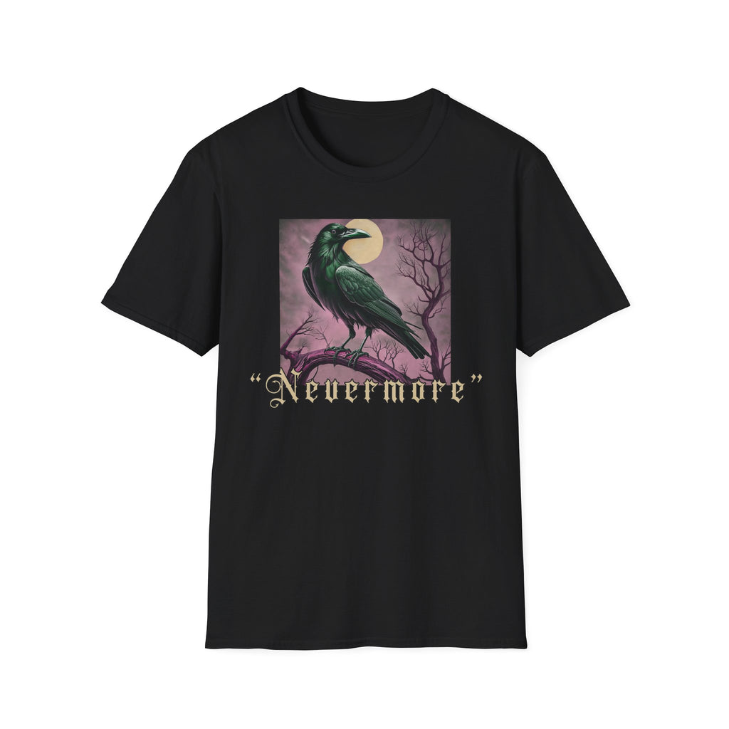 Raven Moon T‑Shirt — Gothic Crow Art Tee